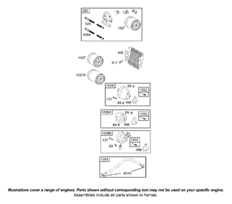 Oil Diagram and Parts List for 42D707-1834-XX  Briggs and Stratton Engine